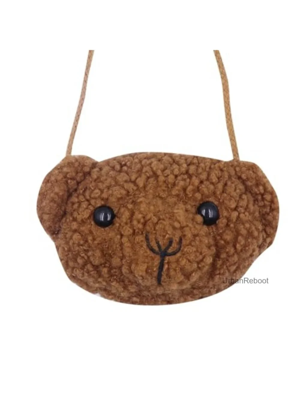 Plush Bear Coin Purse Crossbody Bag Mini Stuffed Animal for Kids Girls